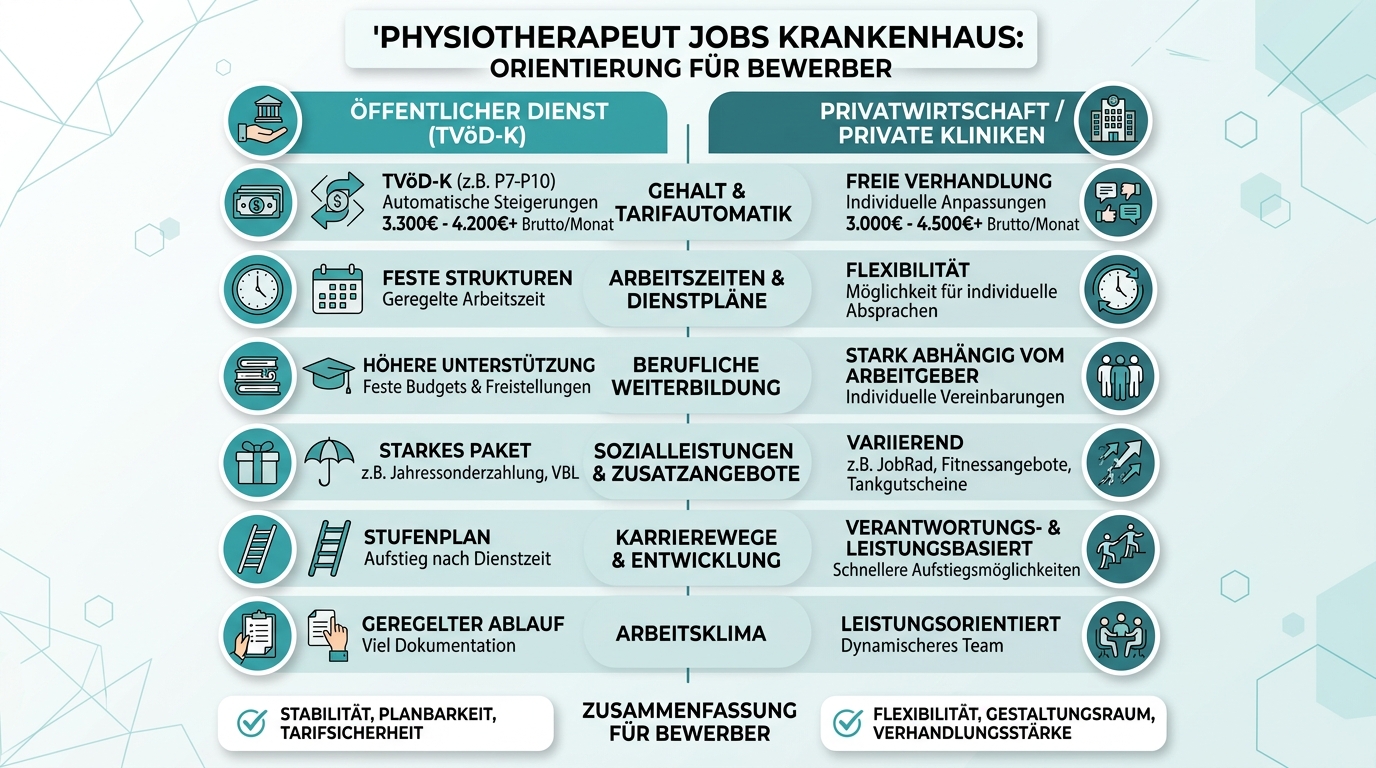 Infografik: physiotherapeut jobs krankenhaus