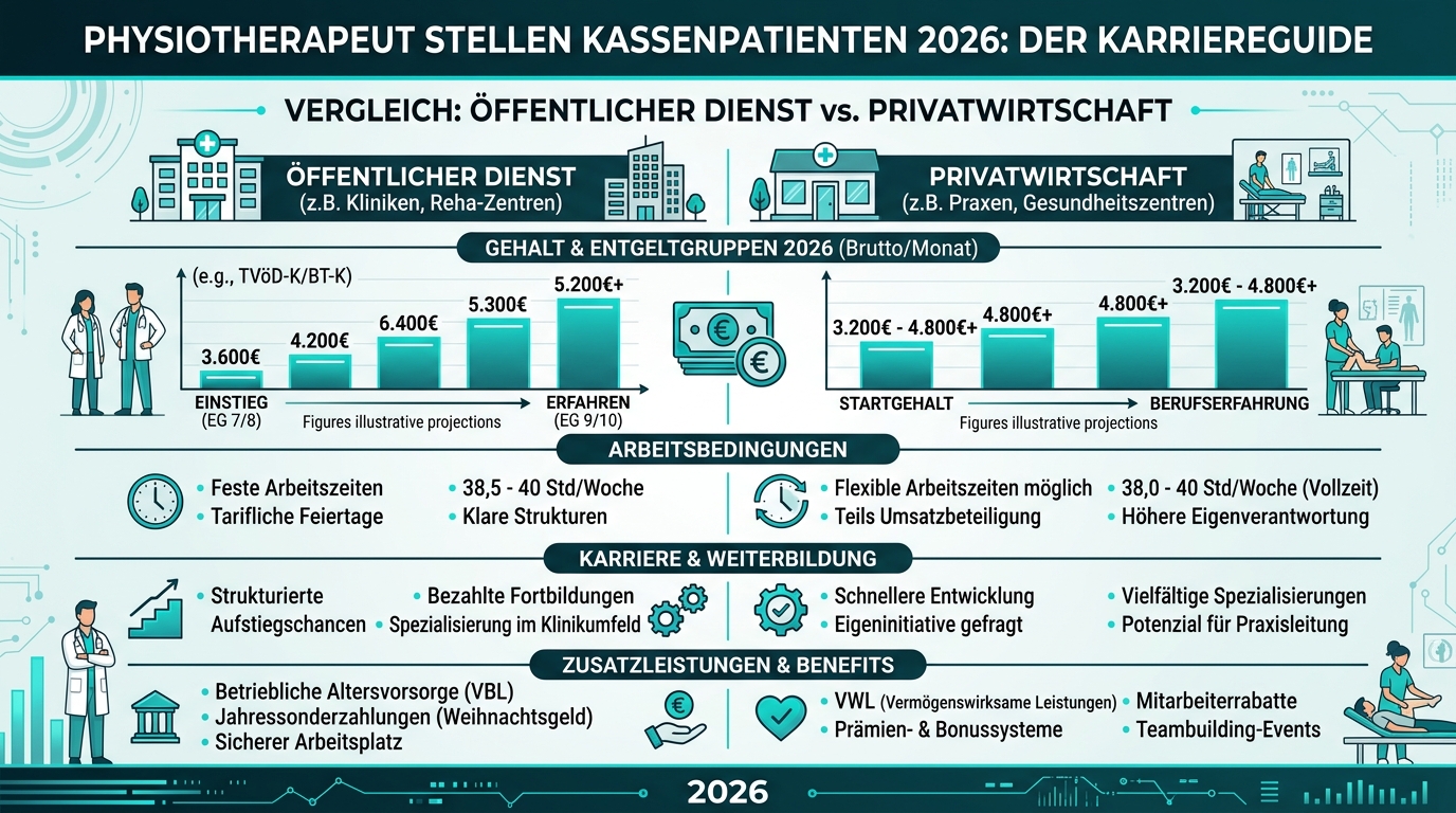 Infografik: physiotherapeut stellen kassenpatienten