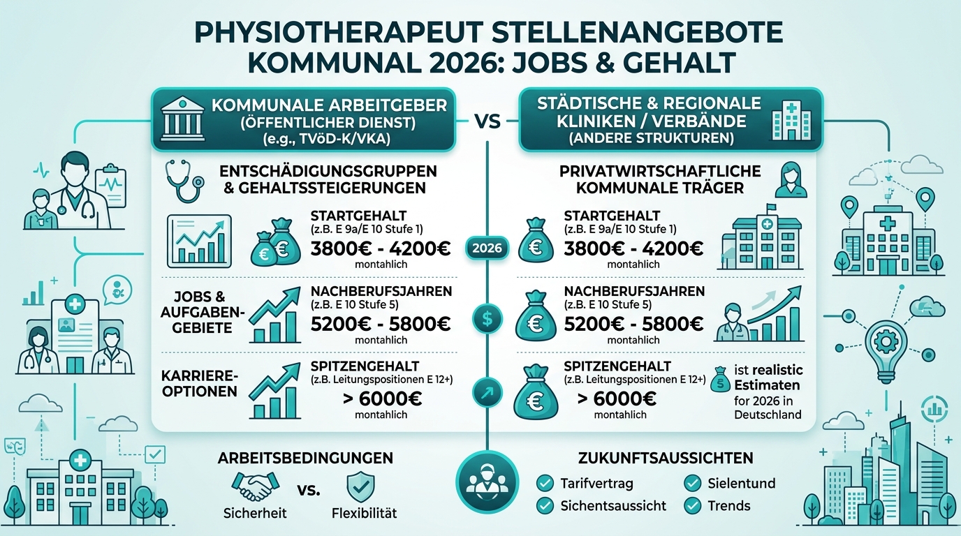 Infografik: physiotherapeut stellenangebote kommunal