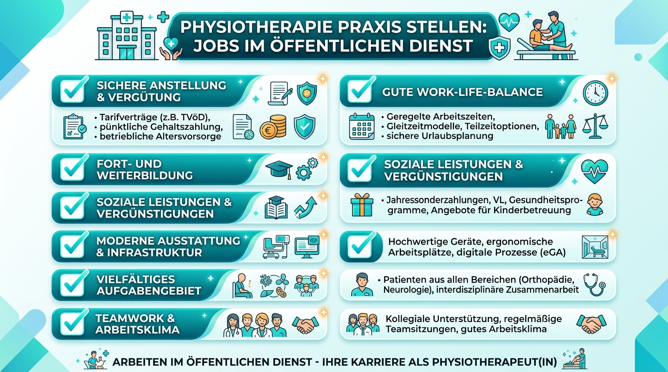 Infografik: physiotherapie praxis stellen