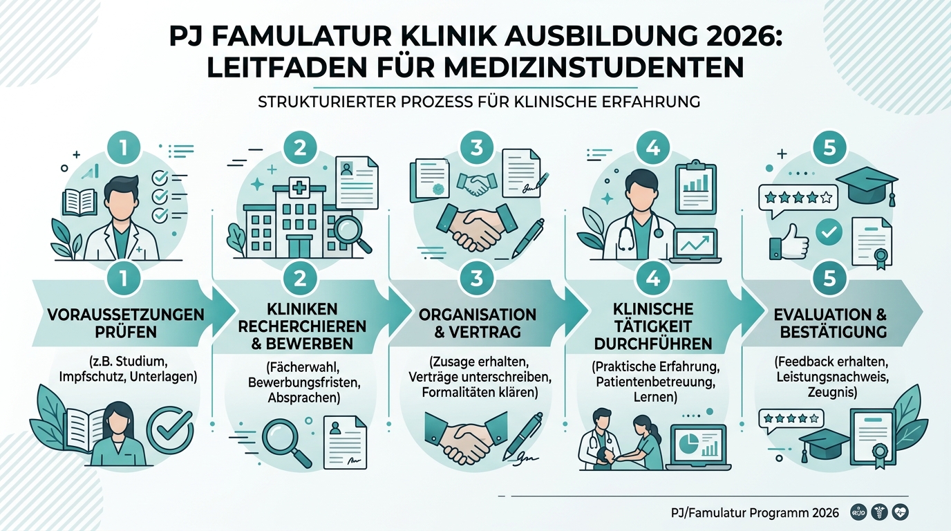 Infografik: pj famulatur klinik ausbildung