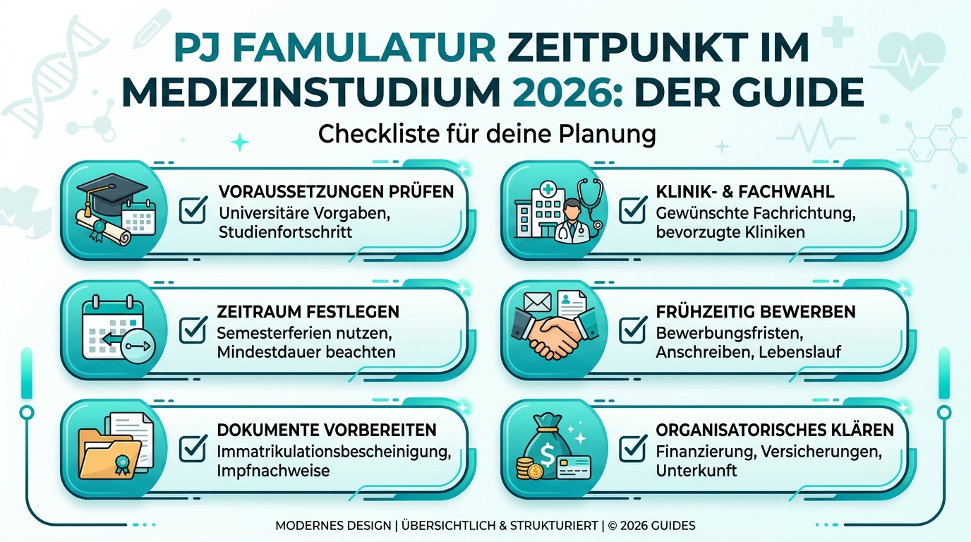 Infografik: pj famulatur zeitpunkt medizinstudium