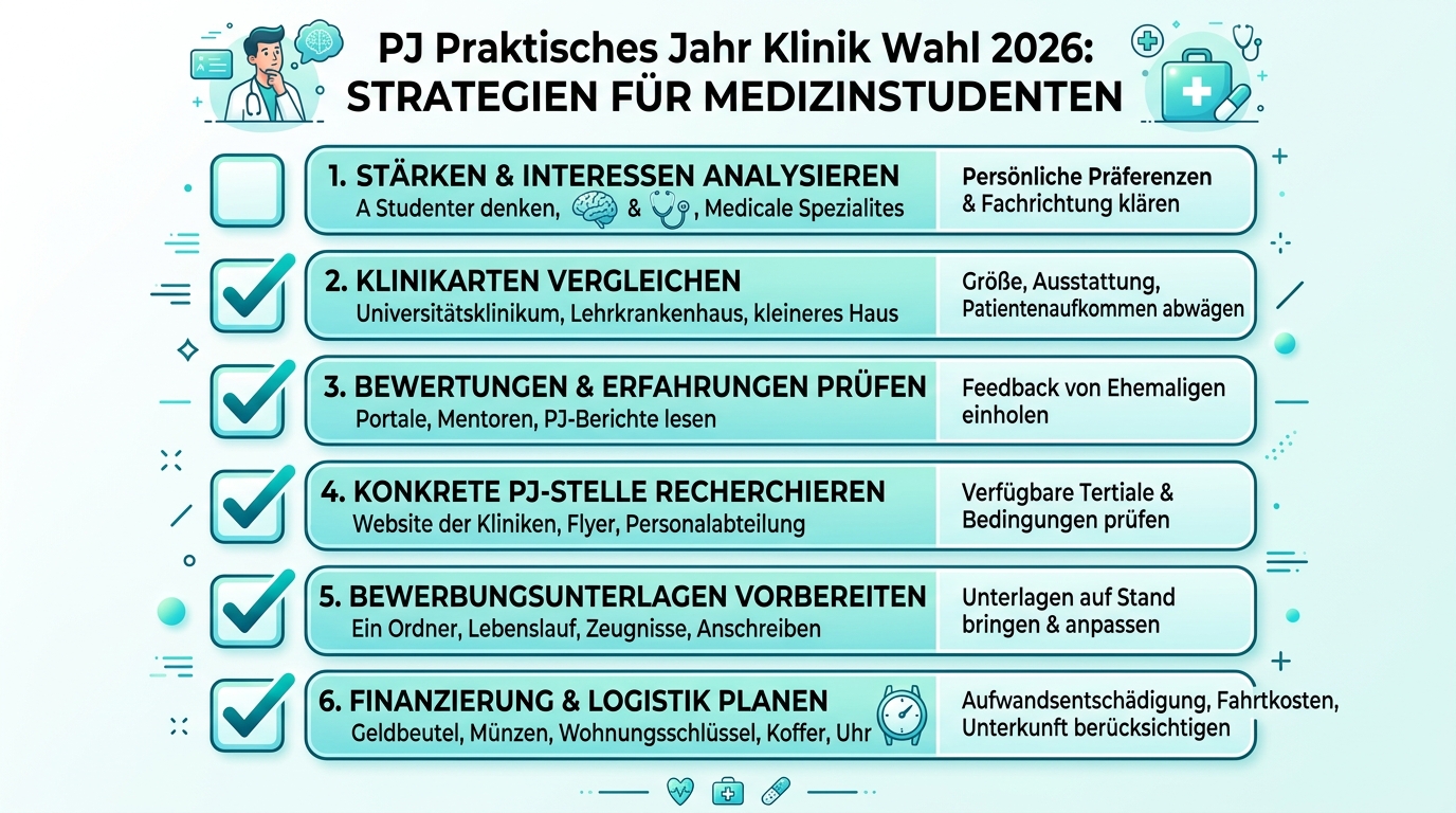 Infografik: pj praktisches jahr klinik wahl