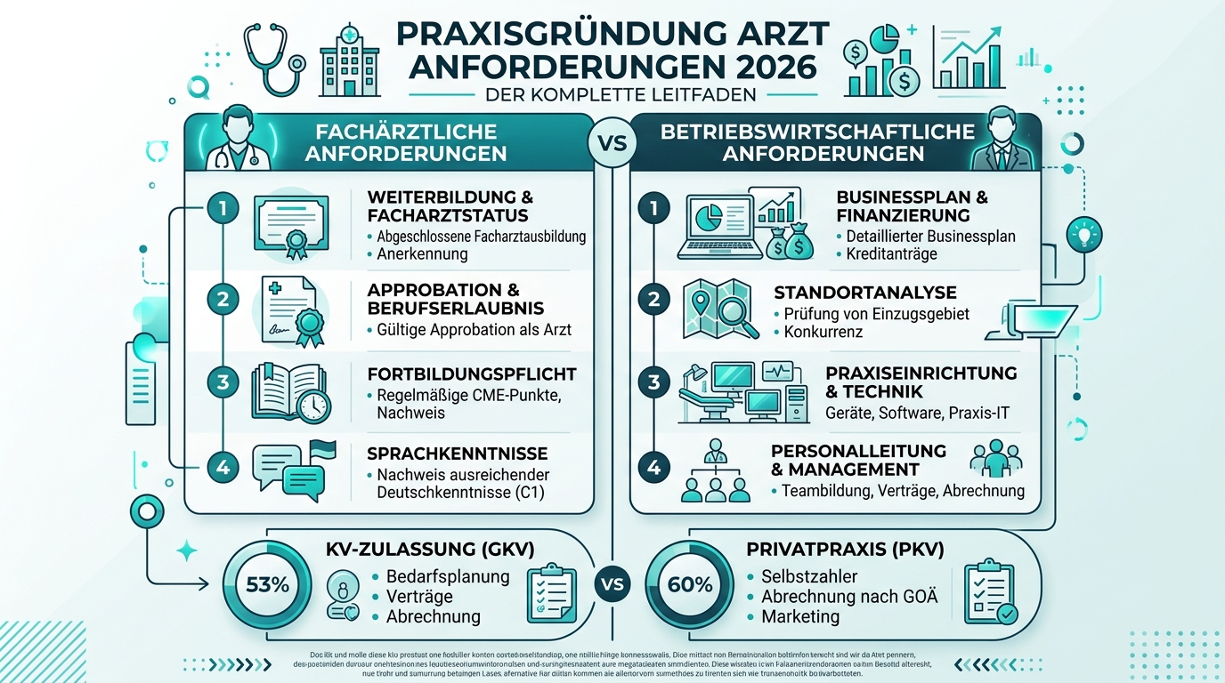 Infografik: praxisgründung arzt anforderungen