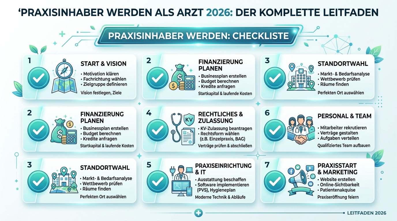 Infografik: praxisinhaber werden arzt