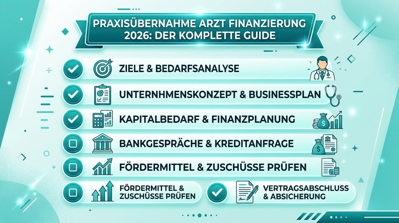Infografik: praxisübernahme arzt finanzierung