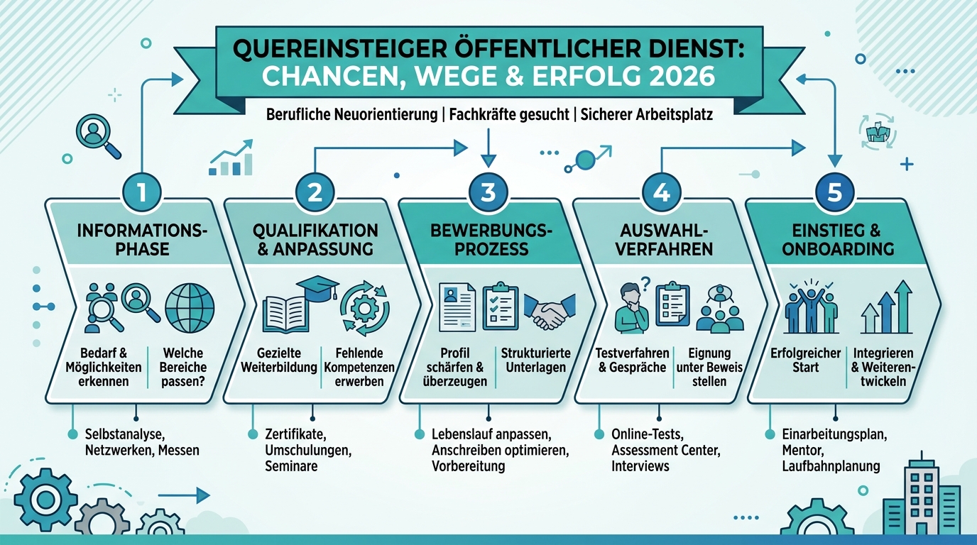 Infografik: quereinsteiger öffentlicher dienst chancen