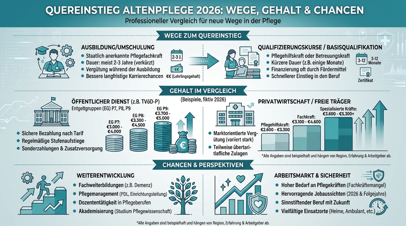 Infografik: quereinstieg altenpflege