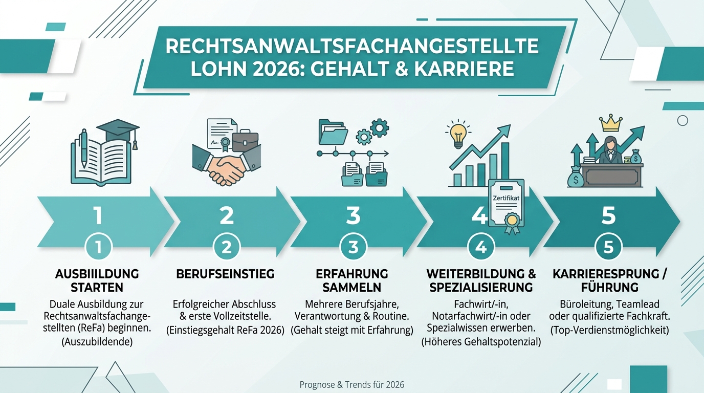 Infografik: rechtsanwaltsfachangestellte lohn