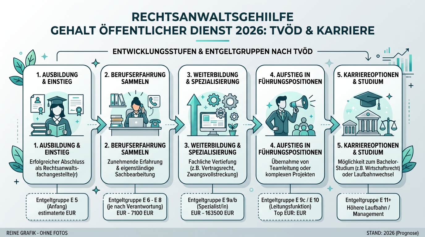 Infografik: rechtsanwaltsgehilfe gehalt öffentlicher dienst