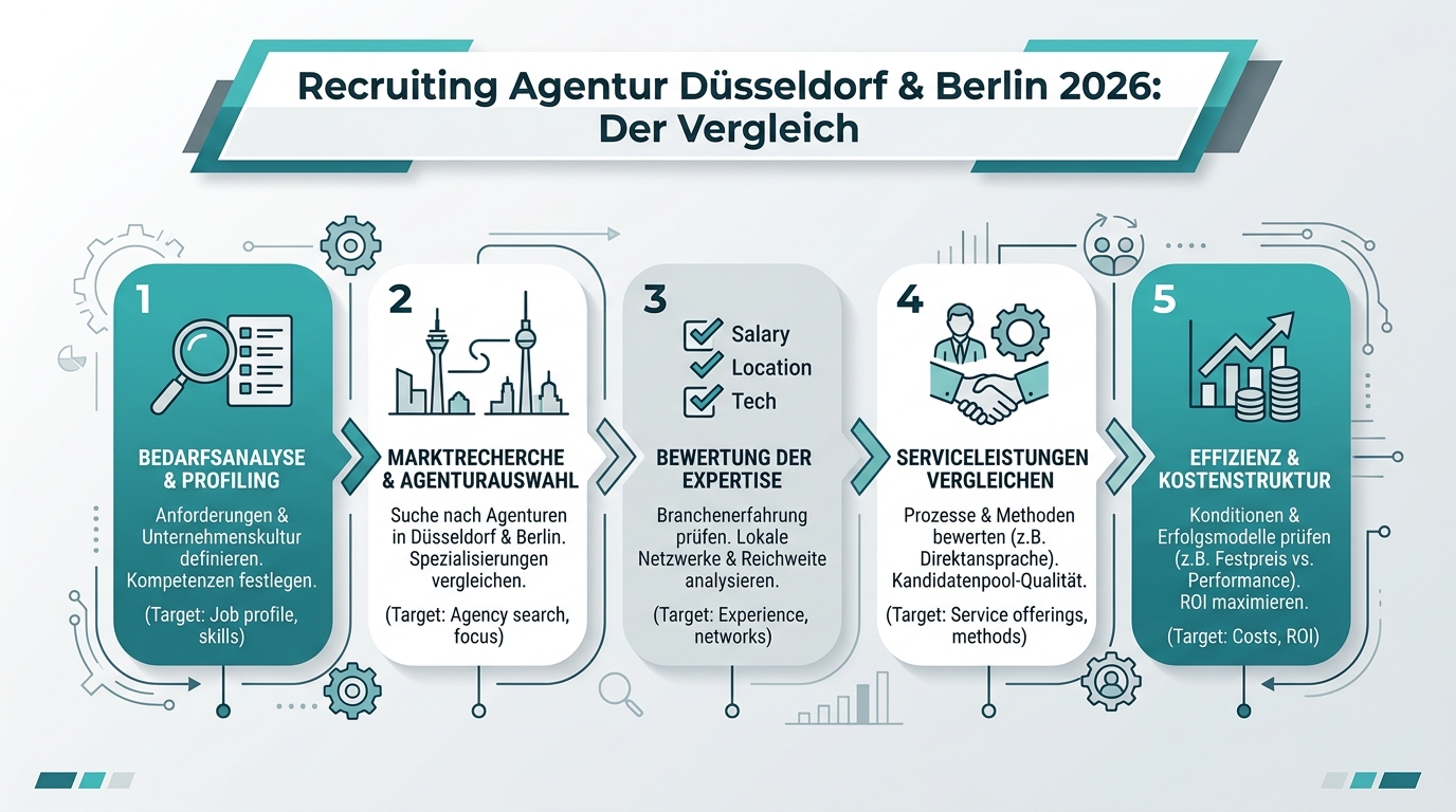 Recruiting Agentur Düsseldorf & Berlin 2026: Der Vergleich Infografik: recruiting agentur düsseldorf berlin