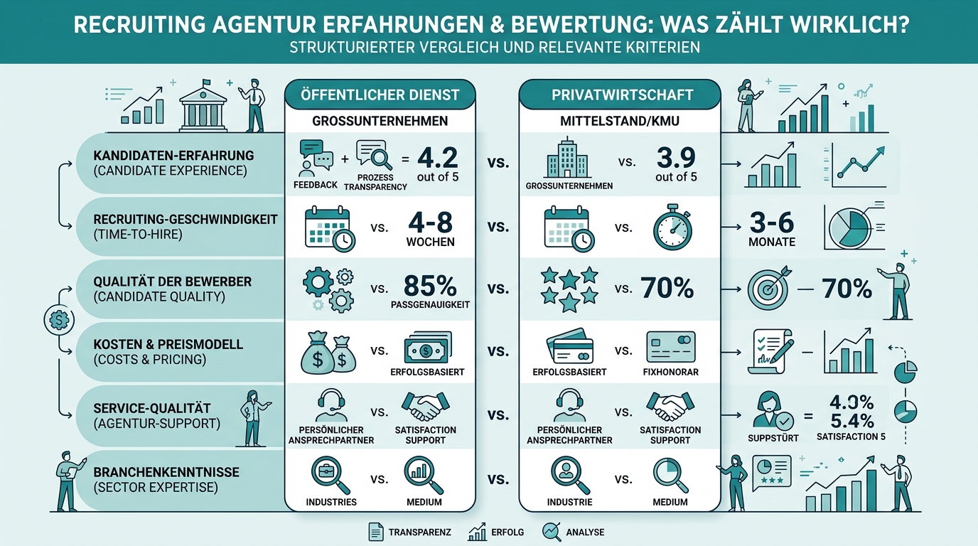 Recruiting Agentur Erfahrungen & Bewertung: Was zählt wirklich? Infografik: recruiting agentur erfahrungen bewertung