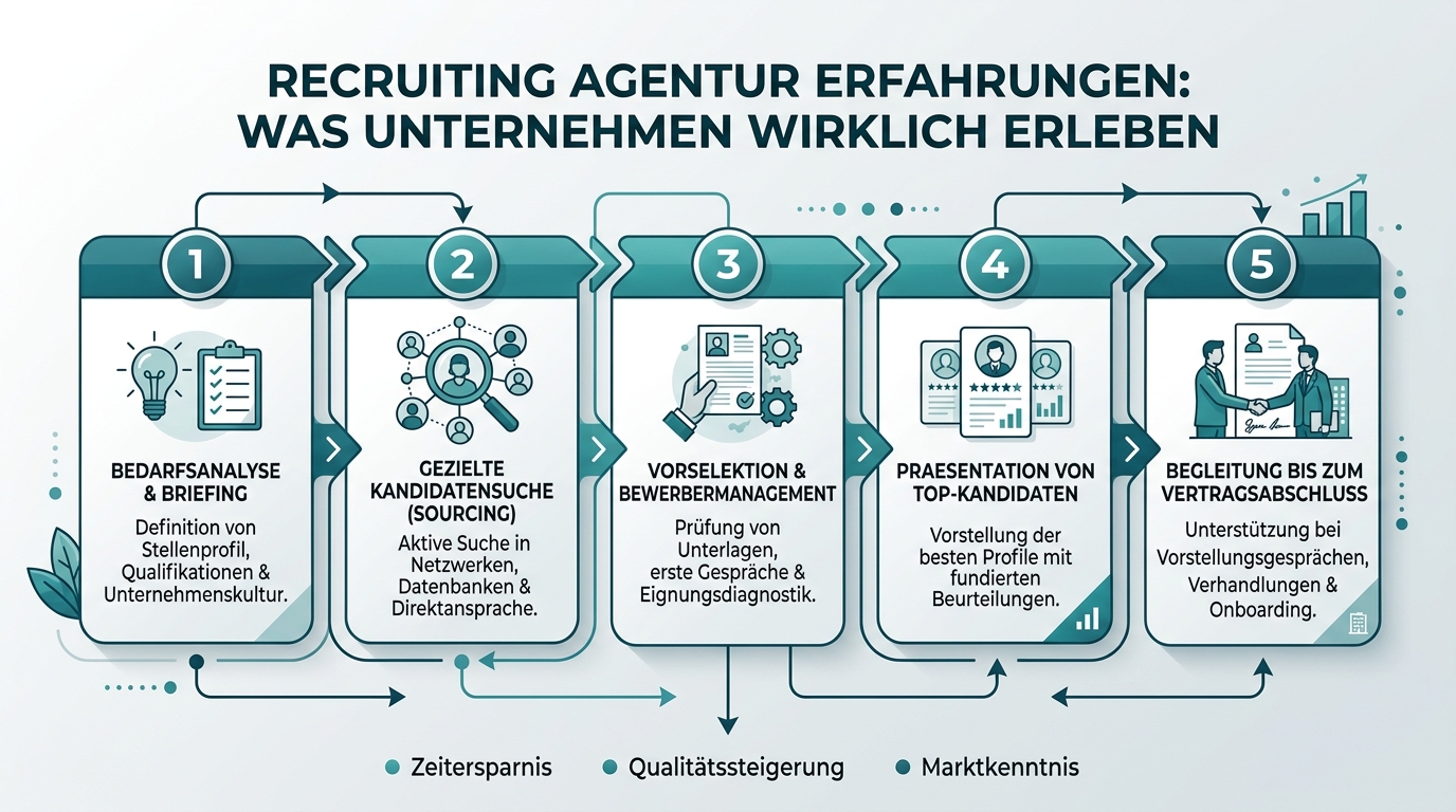 Recruiting Agentur Erfahrungen: Was Unternehmen wirklich erleben Infografik: recruiting agentur erfahrungen