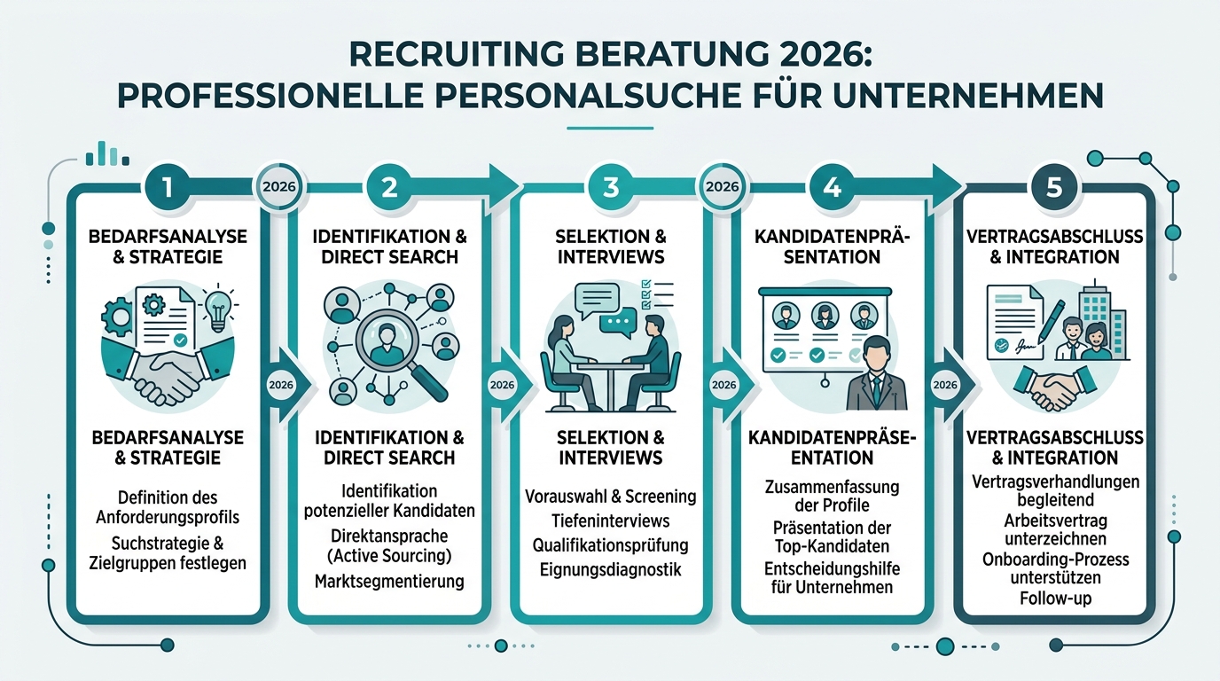 Recruiting Beratung 2026: Professionelle Personalsuche für Unternehmen Infografik: recruiting beratung