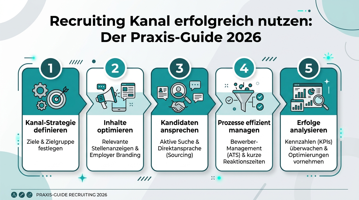 Recruiting Kanal erfolgreich nutzen: Der Praxis-Guide 2026 Infografik: recruiting kanal erfolgreich