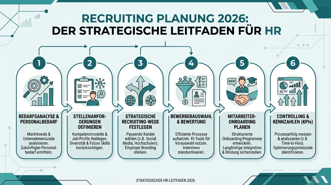 Recruiting Planung 2026: Der strategische Leitfaden für HR Infografik: recruiting planung