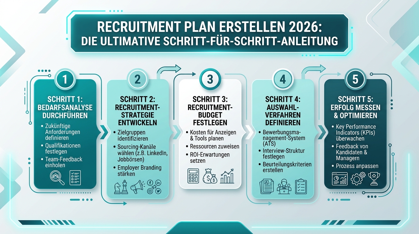 Recruitment Plan erstellen 2026: Die ultimative Schritt-für-Schritt-Anleitung Infografik: recruitment plan erstellen