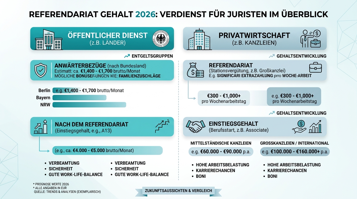 Infografik: referendariat gehalt