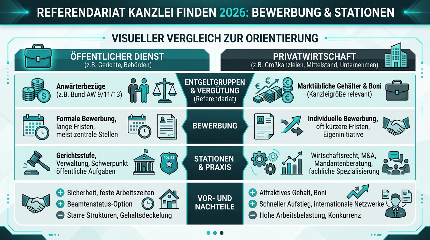 Infografik: referendariat kanzlei finden