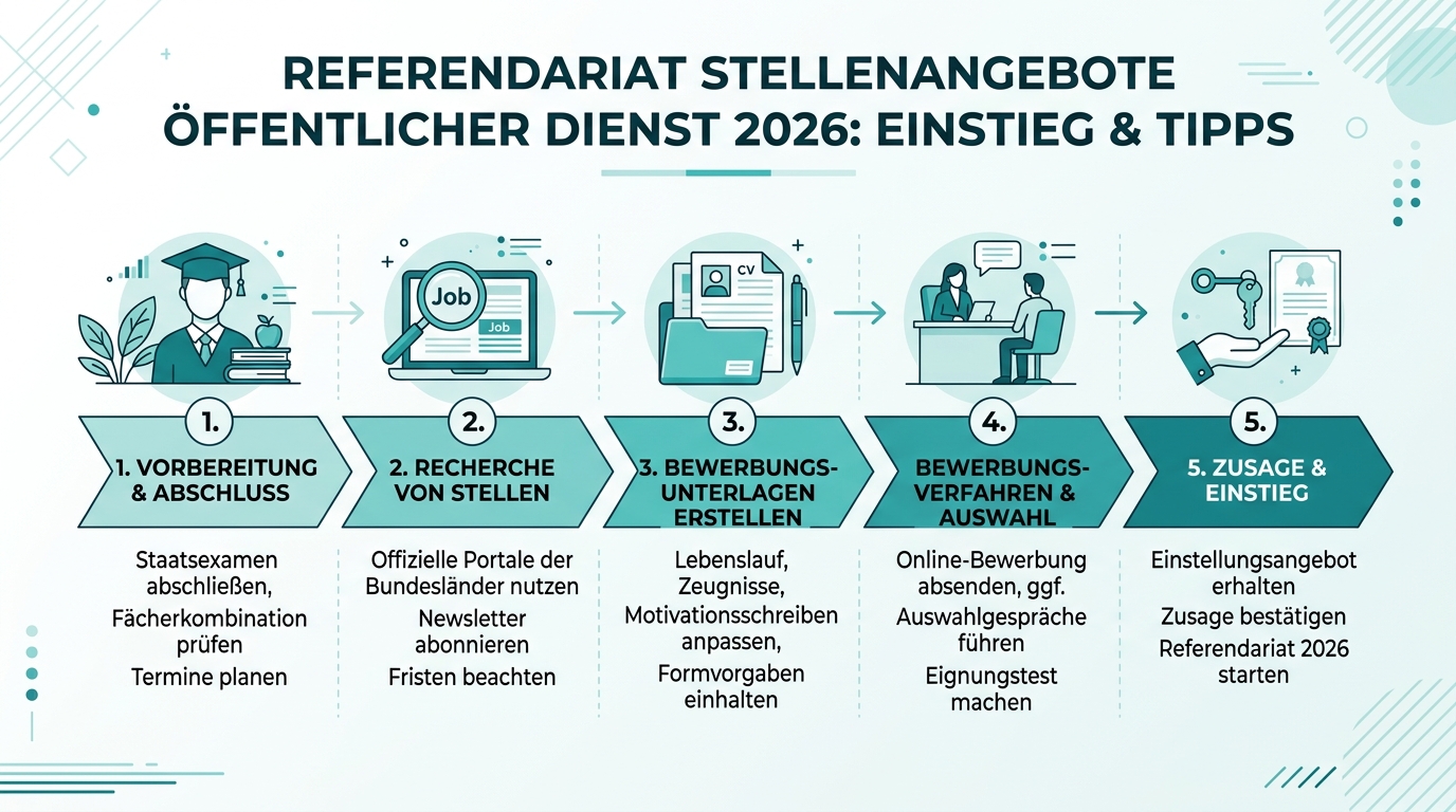 Infografik: referendariat stellenangebote öffentlicher dienst