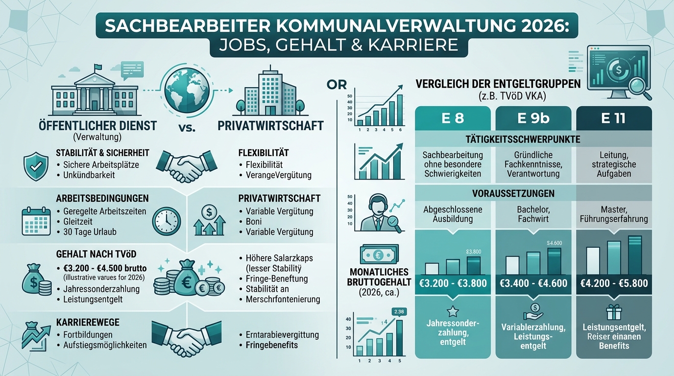 Infografik: sachbearbeiter kommunalverwaltung