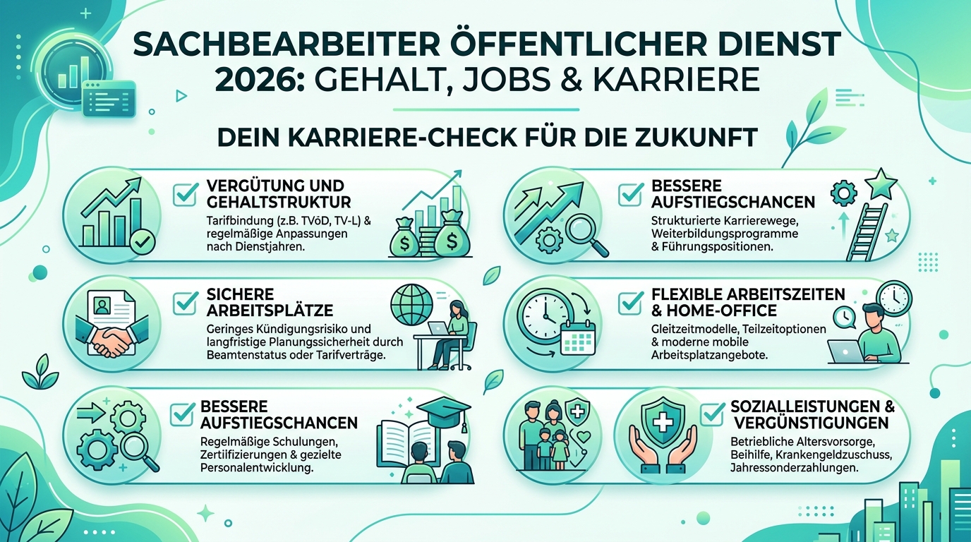 Infografik: sachbearbeiter öffentlicher dienst
