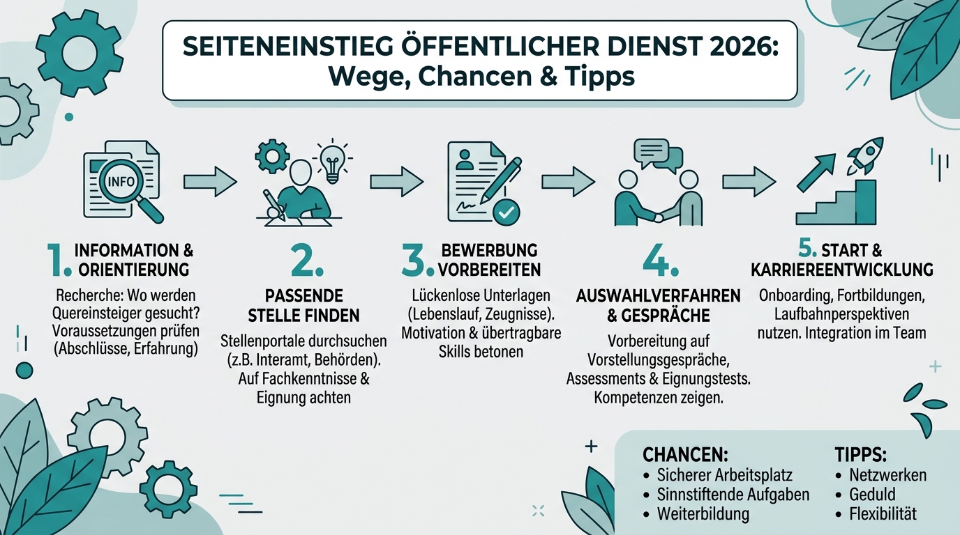 Infografik: seiteneinstieg öffentlicher dienst