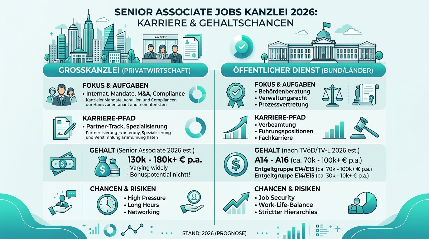 Infografik: senior associate jobs kanzlei