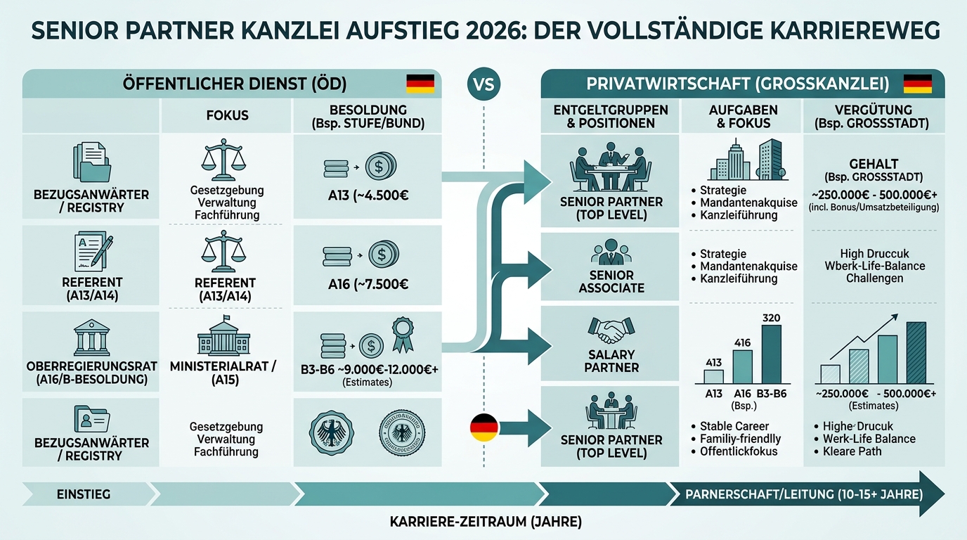 Infografik: senior partner kanzlei aufstieg