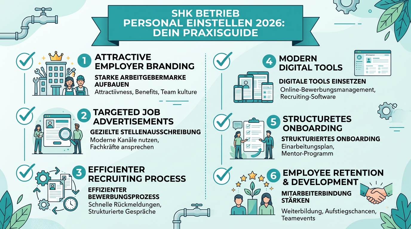 Infografik: shk betrieb personal einstellen