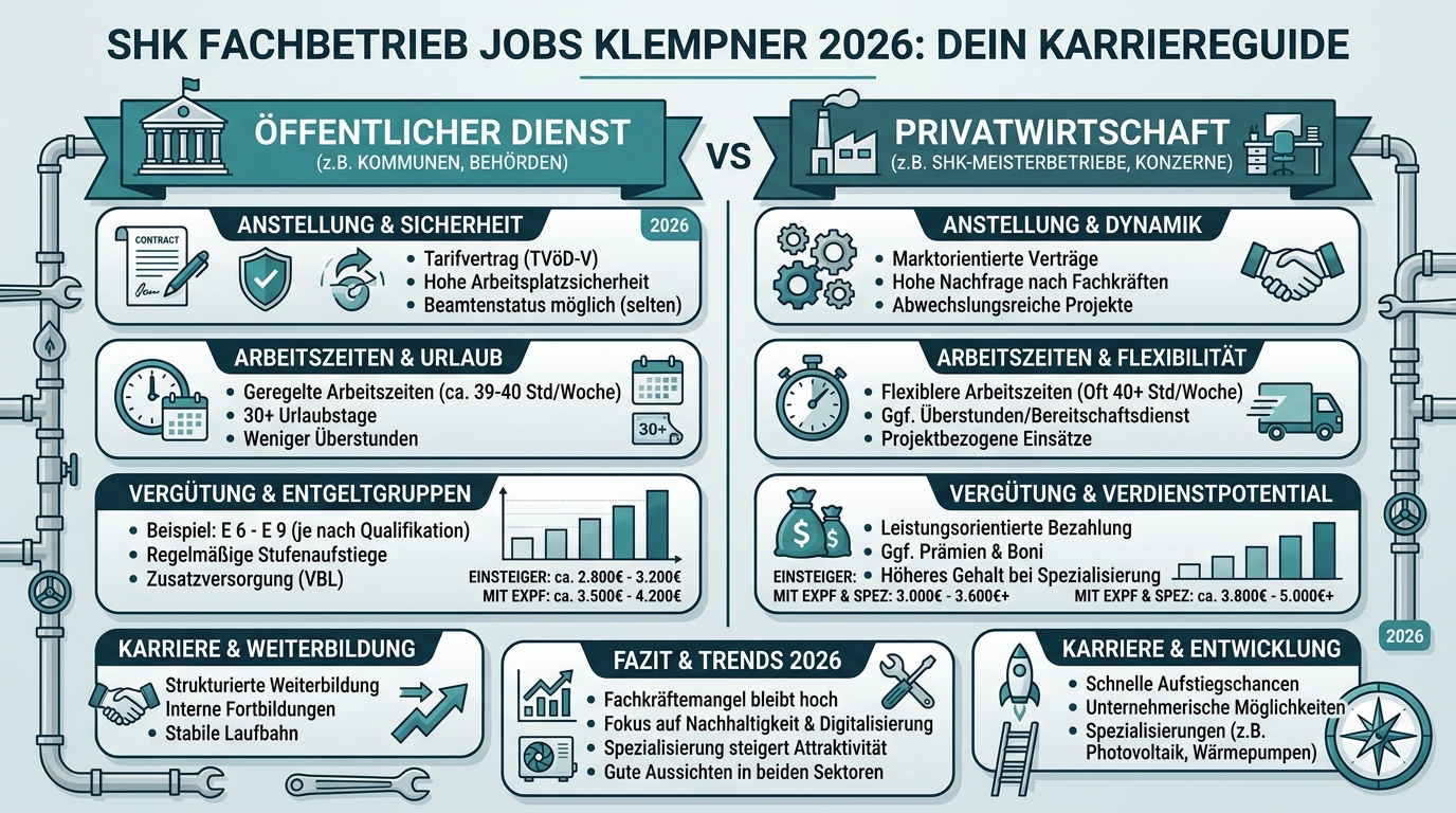 Infografik: shk fachbetrieb jobs klempner