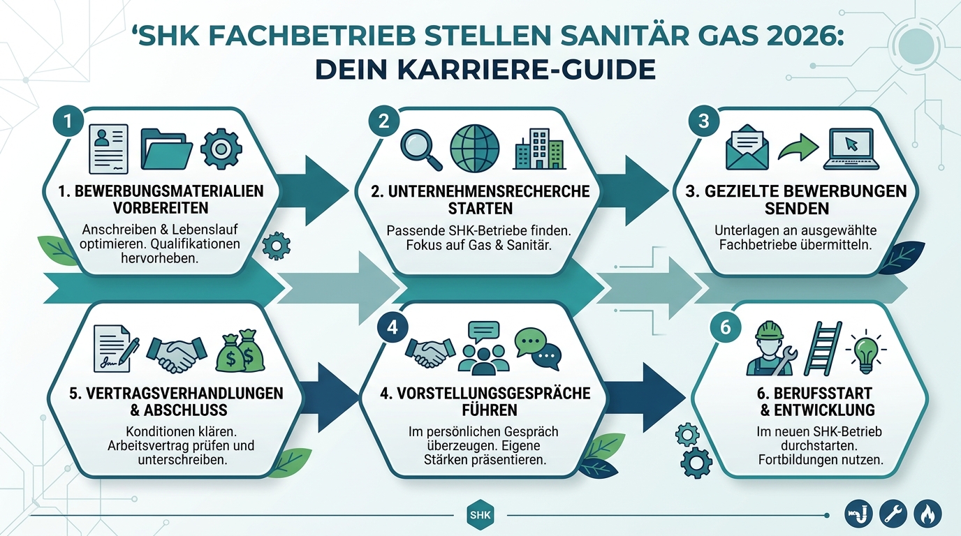 Infografik: shk fachbetrieb stellen sanitär gas