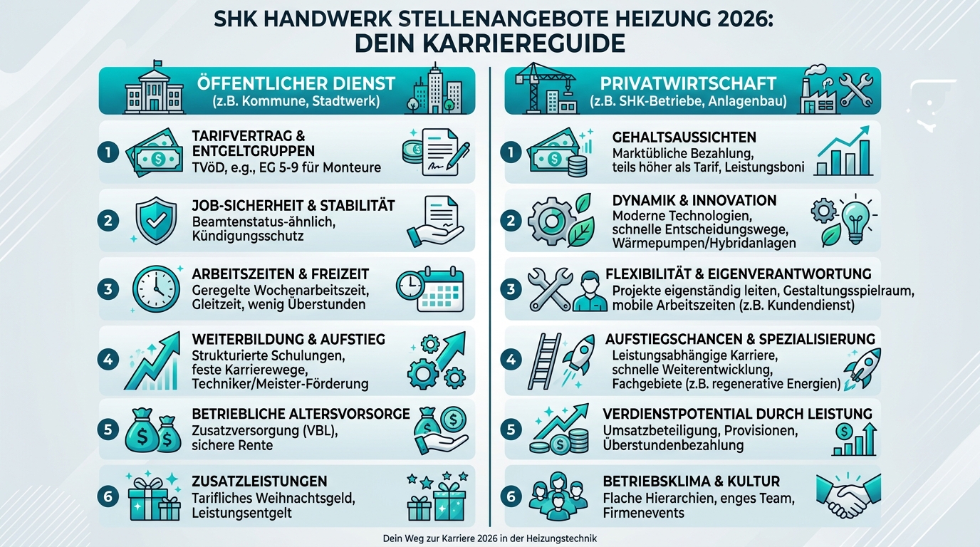 Infografik: shk handwerk stellenangebote heizung