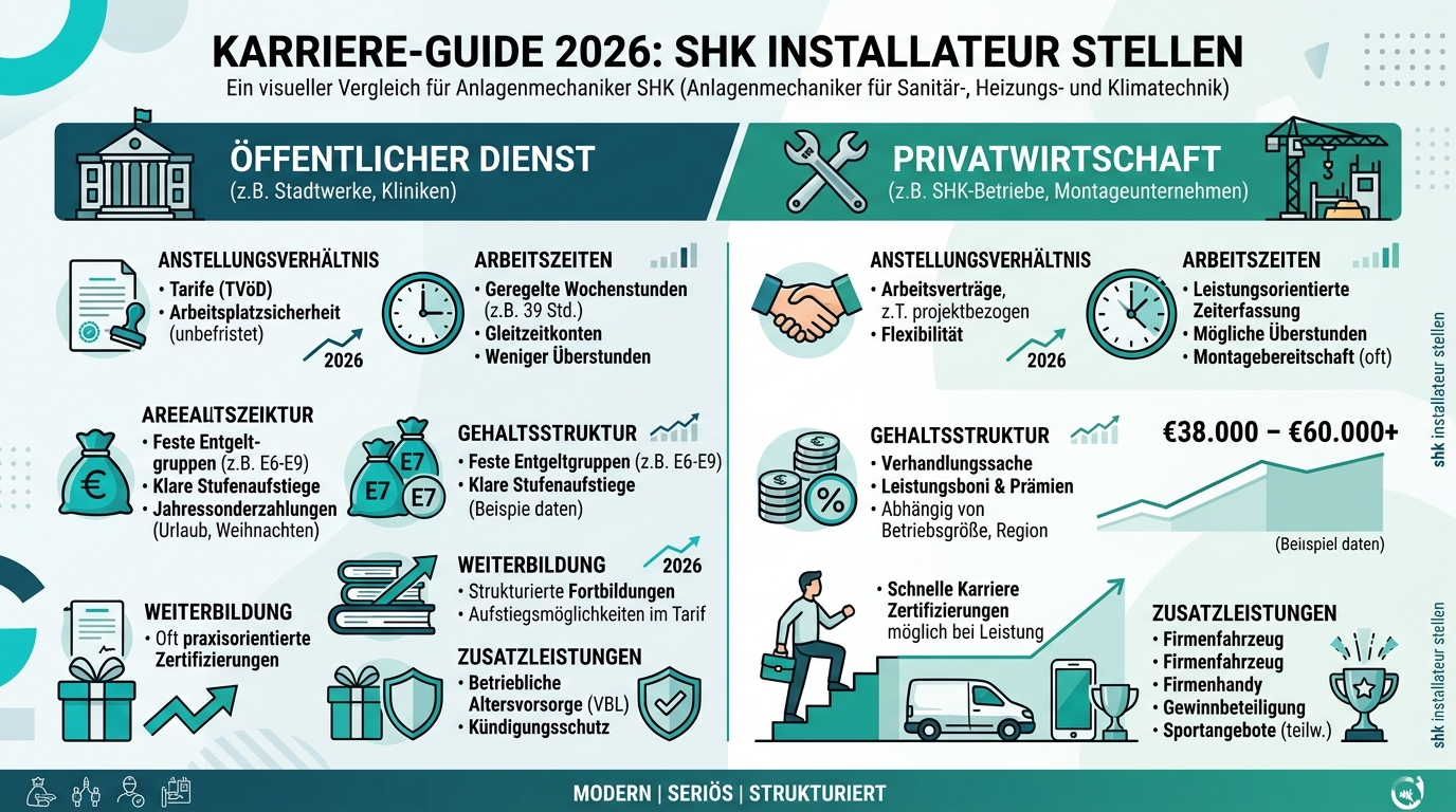 Infografik: shk installateur stellen