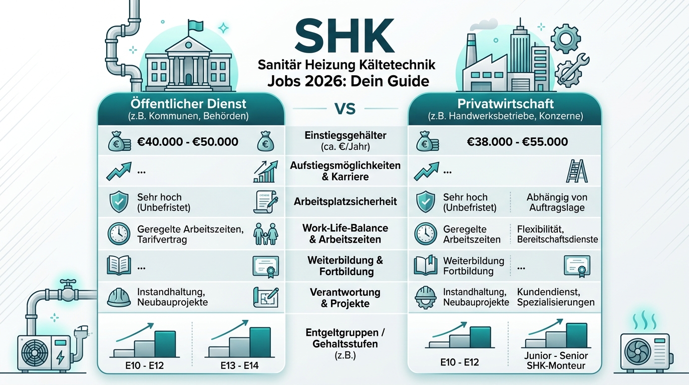 Infografik: shk sanitaer heizung kaeltetechnik jobs