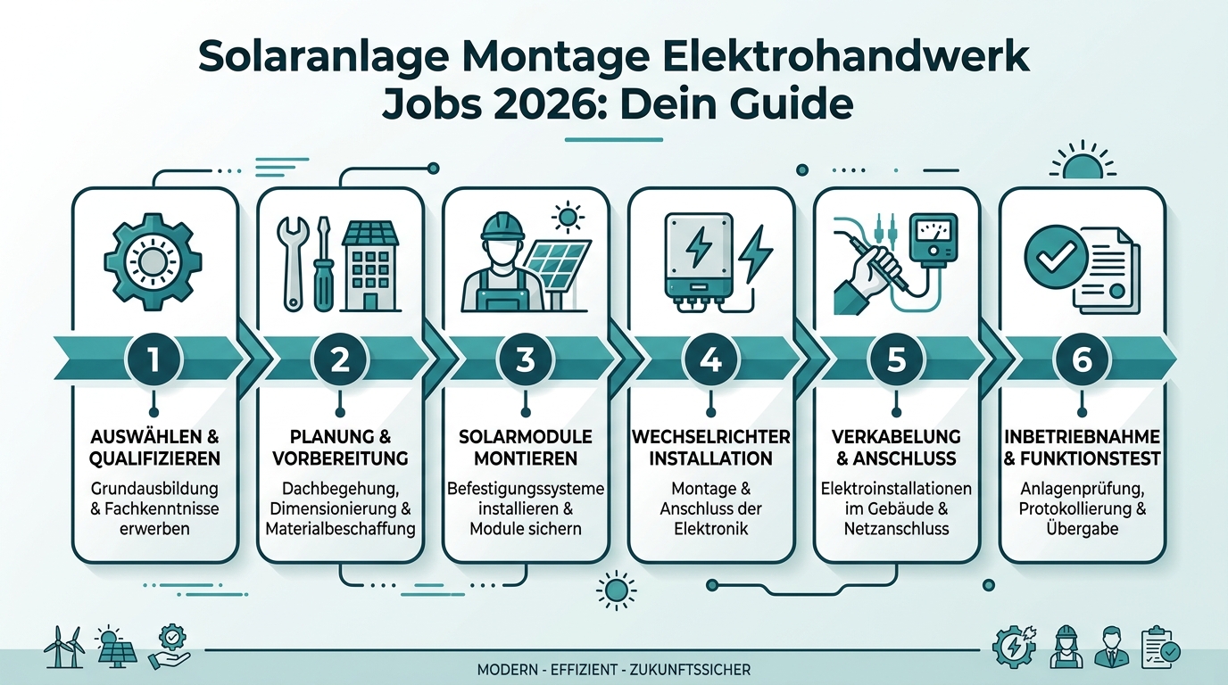 Infografik: solaranlage montage elektrohandwerk jobs