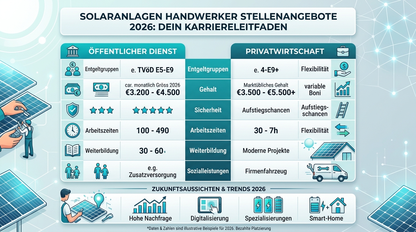 Infografik: solaranlagen handwerker stellenangebote