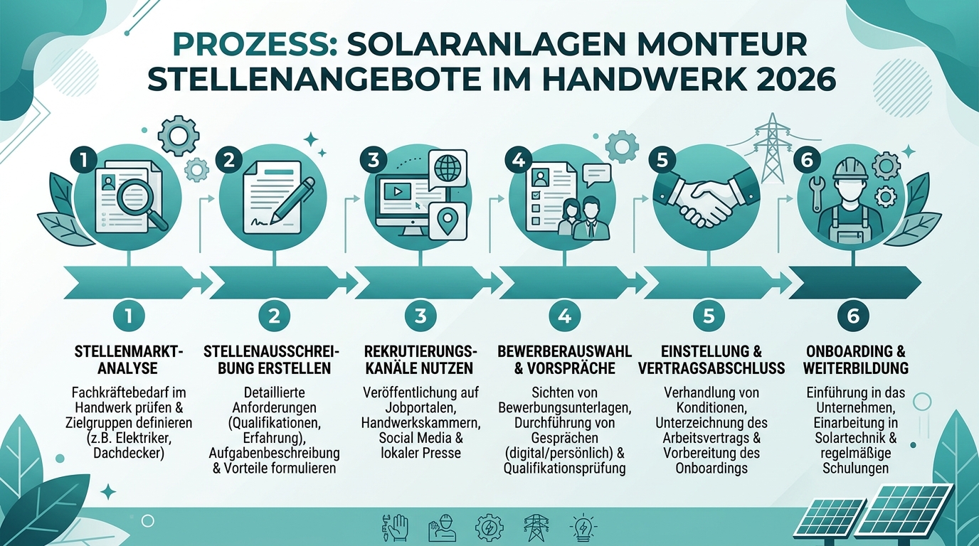 Infografik: solaranlagen monteur stellenangebote handwerk