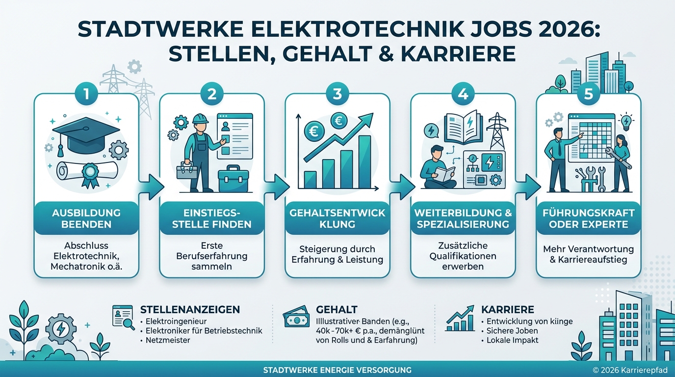 Infografik: stadtwerke elektrotechnik jobs