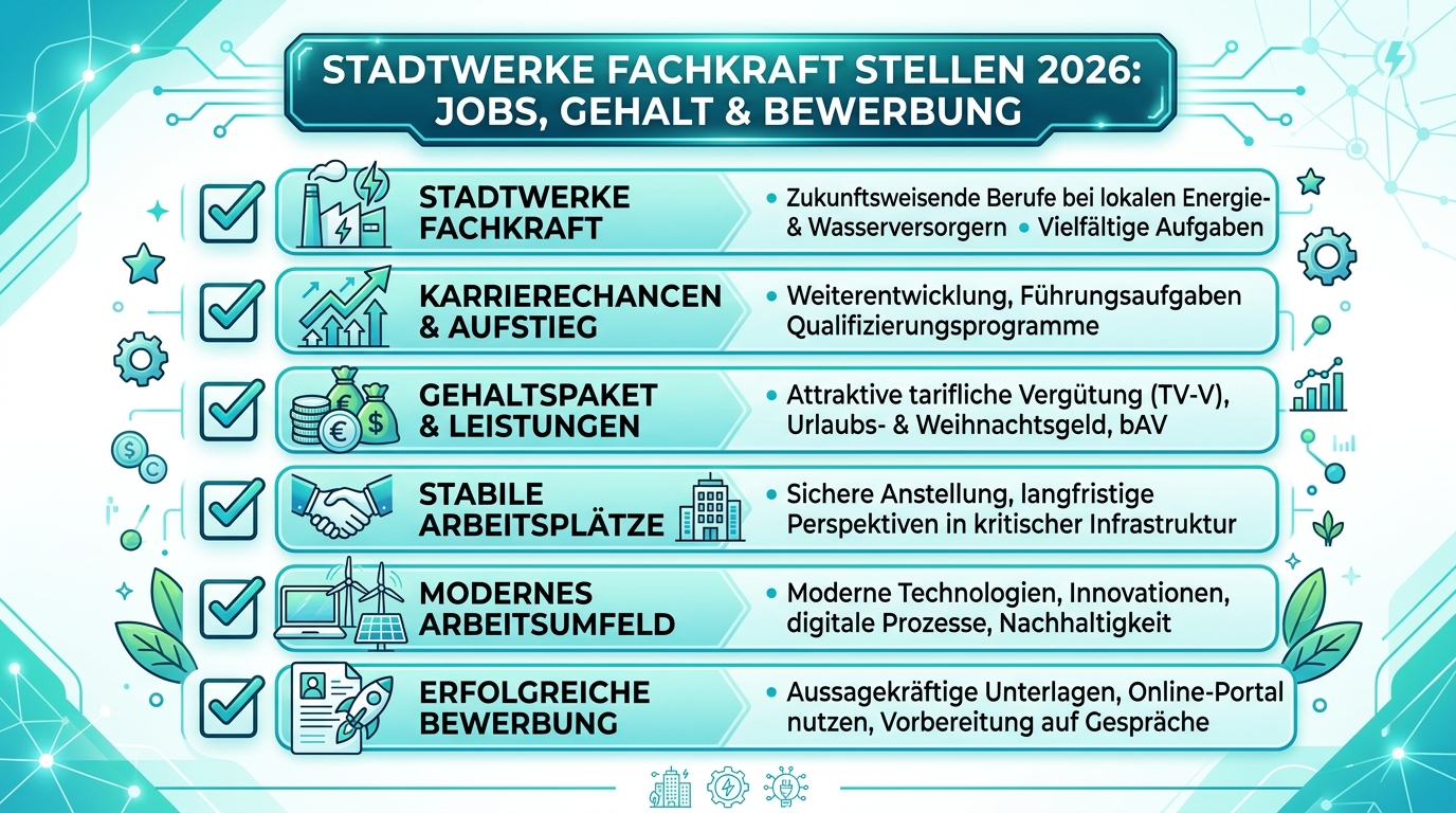 Infografik: stadtwerke fachkraft stellen