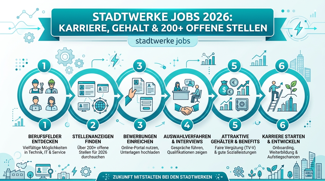 Infografik: stadtwerke jobs