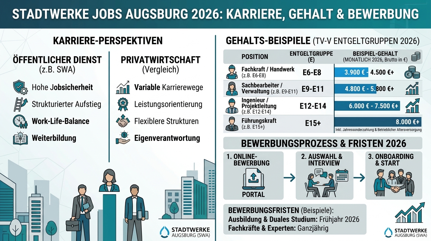 Infografik: stadtwerke jobs augsburg