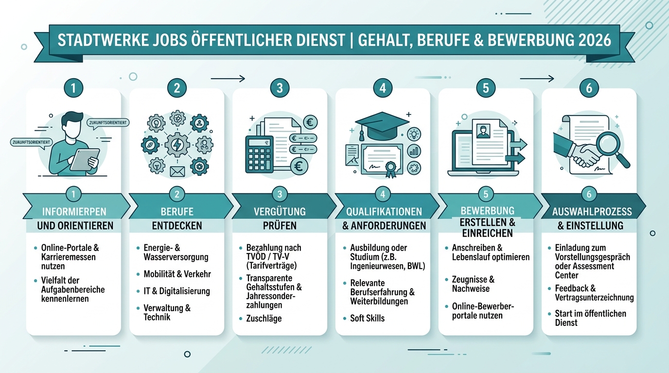 Infografik: stadtwerke jobs öffentlicher dienst