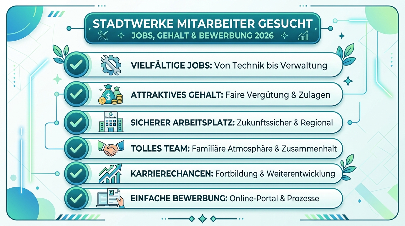 Infografik: stadtwerke mitarbeiter gesucht