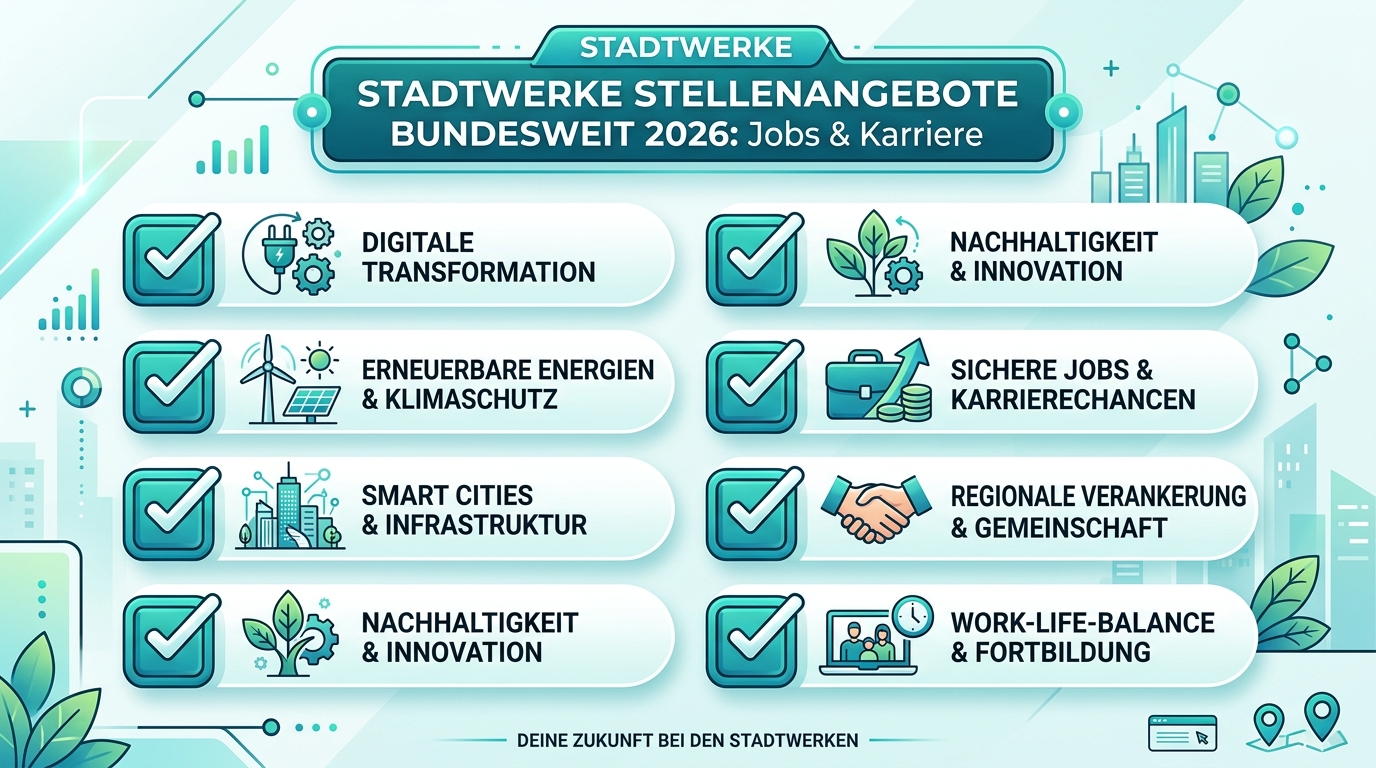 Infografik: stadtwerke stellenangebote bundesweit