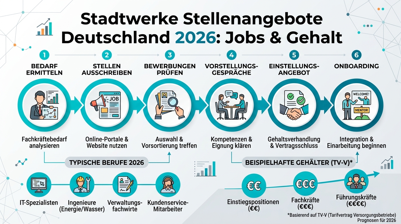 Infografik: stadtwerke stellenangebote deutschland
