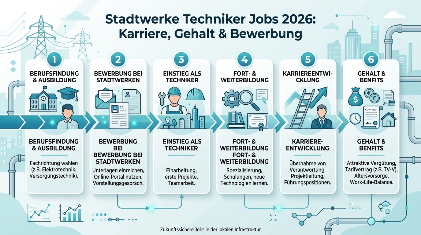 Infografik: stadtwerke techniker jobs