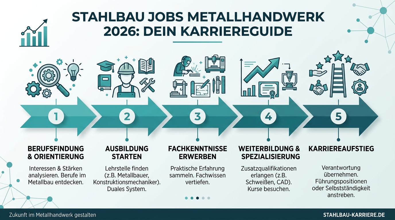 Infografik: stahlbau jobs metallhandwerk