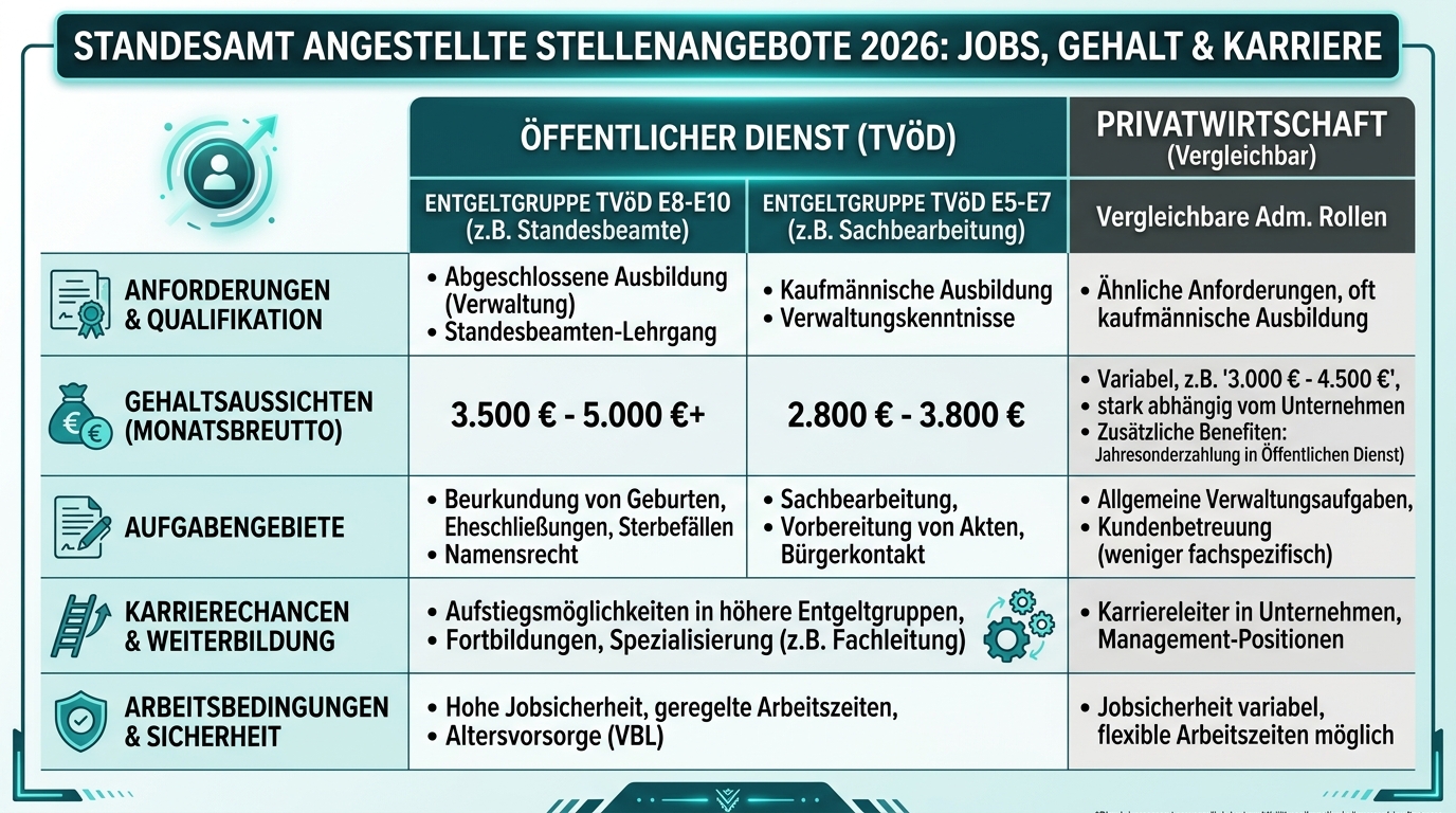 Infografik: standesamt angestellte stellenangebote