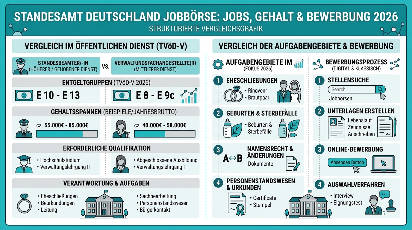 Infografik: standesamt deutschland jobbörse